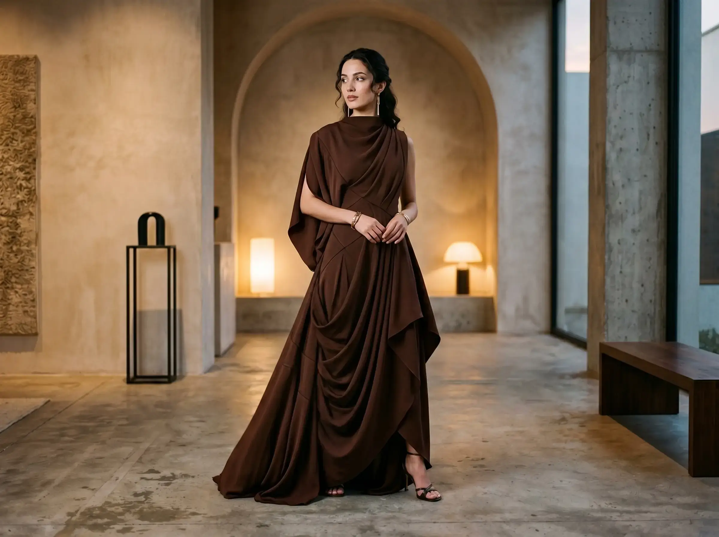 Ninety Percent Priam Draped Dress — zero-waste ethical