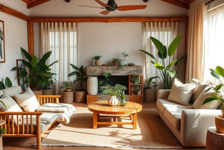 Sustainable interior design Eco-friendly home design Green living